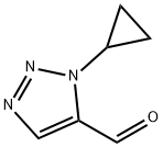 1-cyclopropyl-1H-1,2,3-triazole-5-carbaldehyde Struktur