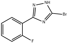 1H-1,2,4-Triazole, 5-bromo-3-(2-fluorophenyl)- Struktur