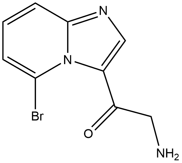 2-Amino-1-(5-bromoimidazo[1,2-a]pyridin-3-yl)ethanone Struktur