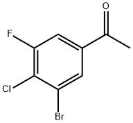 Ethanone, 1-(3-bromo-4-chloro-5-fluorophenyl)- Struktur