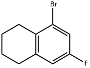 Naphthalene, 5-bromo-7-fluoro-1,2,3,4-tetrahydro- Struktur