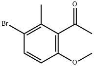 Ethanone, 1-(3-bromo-6-methoxy-2-methylphenyl)- Struktur