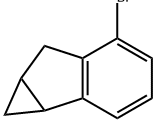 Cycloprop[a]indene, 5-bromo-1,1a,6,6a-tetrahydro- Struktur