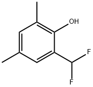 Phenol, 2-(difluoromethyl)-4,6-dimethyl- Struktur