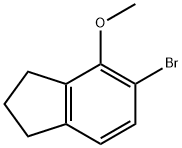 1H-Indene, 5-bromo-2,3-dihydro-4-methoxy- Struktur