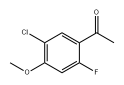 Ethanone, 1-(5-chloro-2-fluoro-4-methoxyphenyl)- Struktur