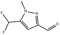 5-(Difluoromethyl)-1-methyl-1H-pyrazole-3-carboxaldehyde Struktur