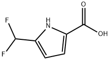 1H-Pyrrole-2-carboxylic acid, 5-(difluoromethyl)- Struktur