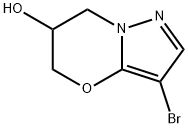 5H-Pyrazolo[5,1-b][1,3]oxazin-6-ol, 3-bromo-6,7-dihydro- Struktur