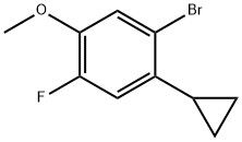 Benzene, 1-bromo-2-cyclopropyl-4-fluoro-5-methoxy- Struktur