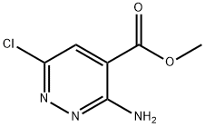 4-Pyridazinecarboxylic acid, 3-amino-6-chloro-, methyl ester Struktur