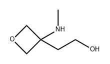 3-Oxetaneethanol, 3-(methylamino)- Struktur