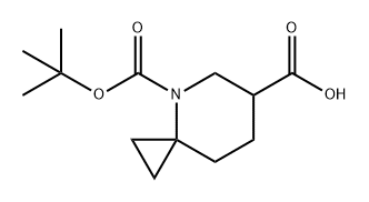 4-Azaspiro[2.5]octane-4,6-dicarboxylic acid, 4-(1,1-dimethylethyl) ester Struktur