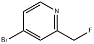 Pyridine, 4-bromo-2-(fluoromethyl)- Struktur