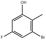 Phenol, 3-bromo-5-fluoro-2-methyl- Struktur