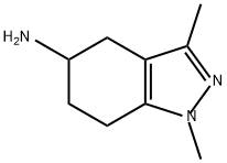 1,3-dimethyl-4,5,6,7-tetrahydro-1H-indazol-5-amine Struktur