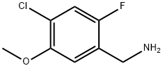 Benzenemethanamine, 4-chloro-2-fluoro-5-methoxy- Struktur