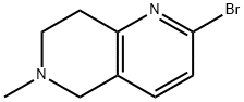 1,6-Naphthyridine, 2-bromo-5,6,7,8-tetrahydro-6-methyl- Struktur