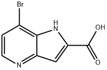 7-bromo-1H-pyrrolo[3,2-b]pyridine-2-carboxylic acid Struktur