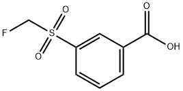 3-fluoromethanesulfonylbenzoic acid Struktur