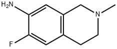 7-Isoquinolinamine, 6-fluoro-1,2,3,4-tetrahydro-2-methyl- Struktur