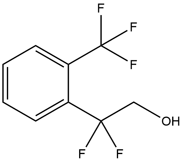 2，2-difluoro-2-(2-(trifluoromethyl)phenyl)ethan-1-ol Struktur