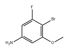 Benzenamine, 4-bromo-3-fluoro-5-methoxy- Struktur