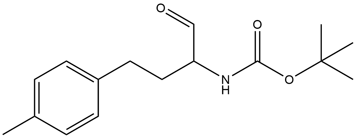 tert-butyl (1-oxo-4-(p-tolyl)butan-2-yl)carbamate Struktur