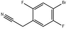 Benzeneacetonitrile, 4-bromo-2,5-difluoro- Struktur