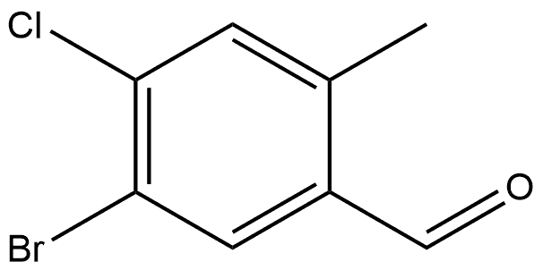 5-Bromo-4-chloro-2-methylbenzaldehyde Struktur