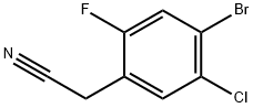 4-Bromo-5-chloro-2-fluorophenylacetonitrile Struktur