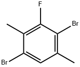 1,4-Dibromo-3-fluoro-2,5-dimethylbenzene Struktur