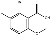 Benzoic acid, 2-bromo-6-methoxy-3-methyl- Struktur