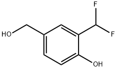 Benzenemethanol, 3-(difluoromethyl)-4-hydroxy- Struktur