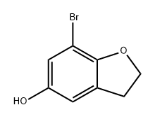 5-Benzofuranol, 7-bromo-2,3-dihydro- Struktur