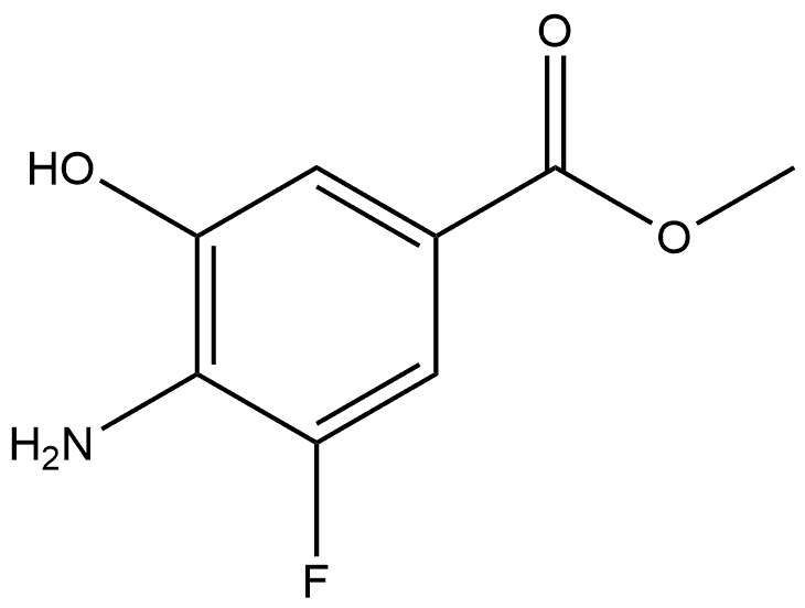 Methyl 4-amino-3-fluoro-5-hydroxybenzoate Struktur