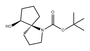 1-Azaspiro[4.4]nonane-1-carboxylic acid, 6-hydroxy-, 1,1-dimethylethyl ester, (5S,6S)- Struktur