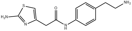 4-Thiazoleacetamide, 2-amino-N-[4-(2-aminoethyl)phenyl]- Struktur