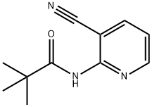 Propanamide, N-(3-cyano-2-pyridinyl)-2,2-dimethyl- Struktur