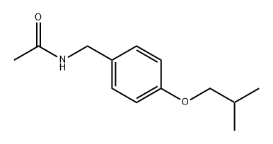 Acetamide, N-[[4-(2-methylpropoxy)phenyl]methyl]- Struktur