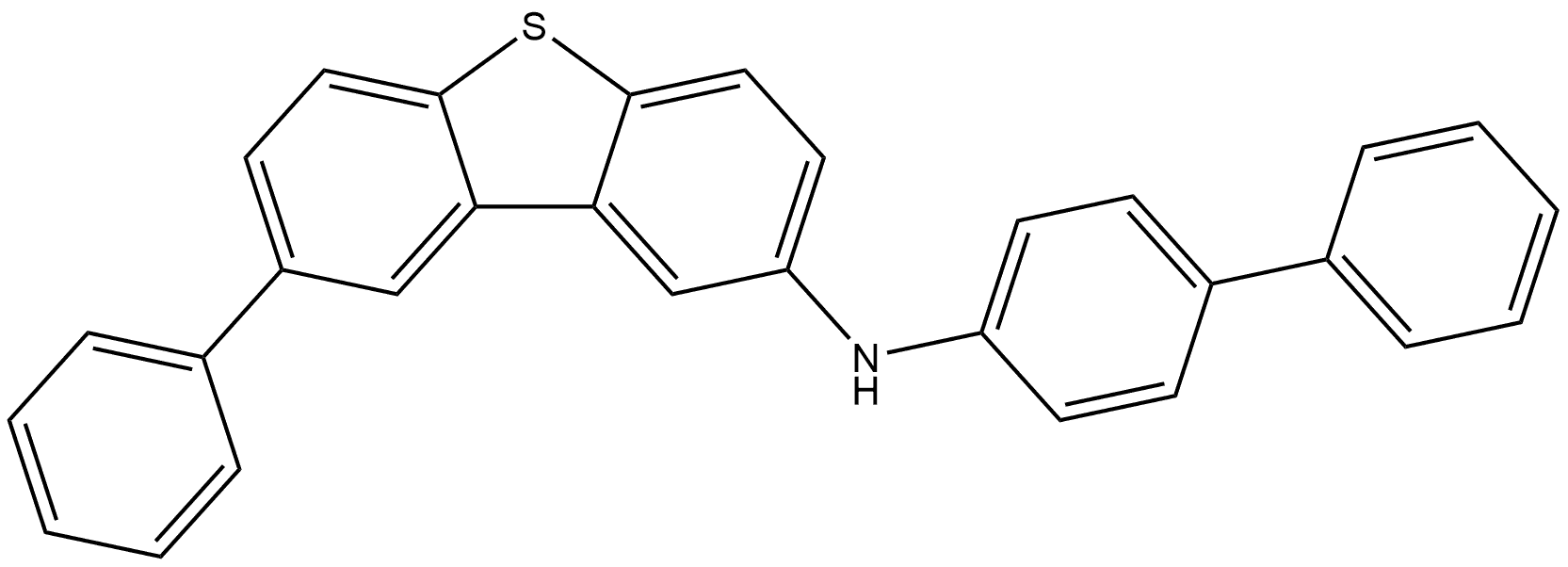 N-[1,1′-Biphenyl]-4-yl-8-phenyl-2-dibenzothiophenamine Struktur