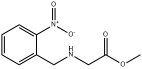 Glycine, N-[(2-nitrophenyl)methyl]-, methyl ester Struktur