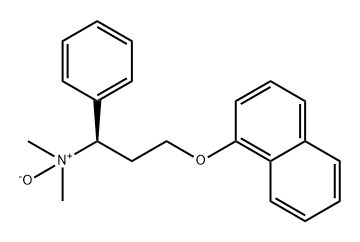 Naphthalene, 1-[(3R)-3-(dimethyloxidoamino)-3-phenylpropoxy]- Struktur