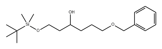 3-Hexanol, 1-[[(1,1-dimethylethyl)dimethylsilyl]oxy]-6-(phenylmethoxy)- Struktur