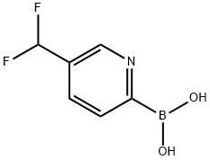 Boronic acid, B-[5-(difluoromethyl)-2-pyridinyl]- Struktur