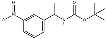 Carbamic acid, [1-(3-nitrophenyl)ethyl]-, 1,1-dimethylethyl ester (9CI) Struktur