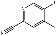 2-Pyridinecarbonitrile, 5-iodo-4-methyl- Struktur