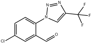 5-chloro-2-[4-(trifluoromethyl)triazol-1-yl]benzaldehyde Struktur