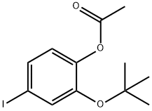 Phenol, 2-(1,1-dimethylethoxy)-4-iodo-, 1-acetate Struktur