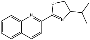 Quinoline, 2-[4,5-dihydro-4-(1-methylethyl)-2-oxazolyl]- Struktur